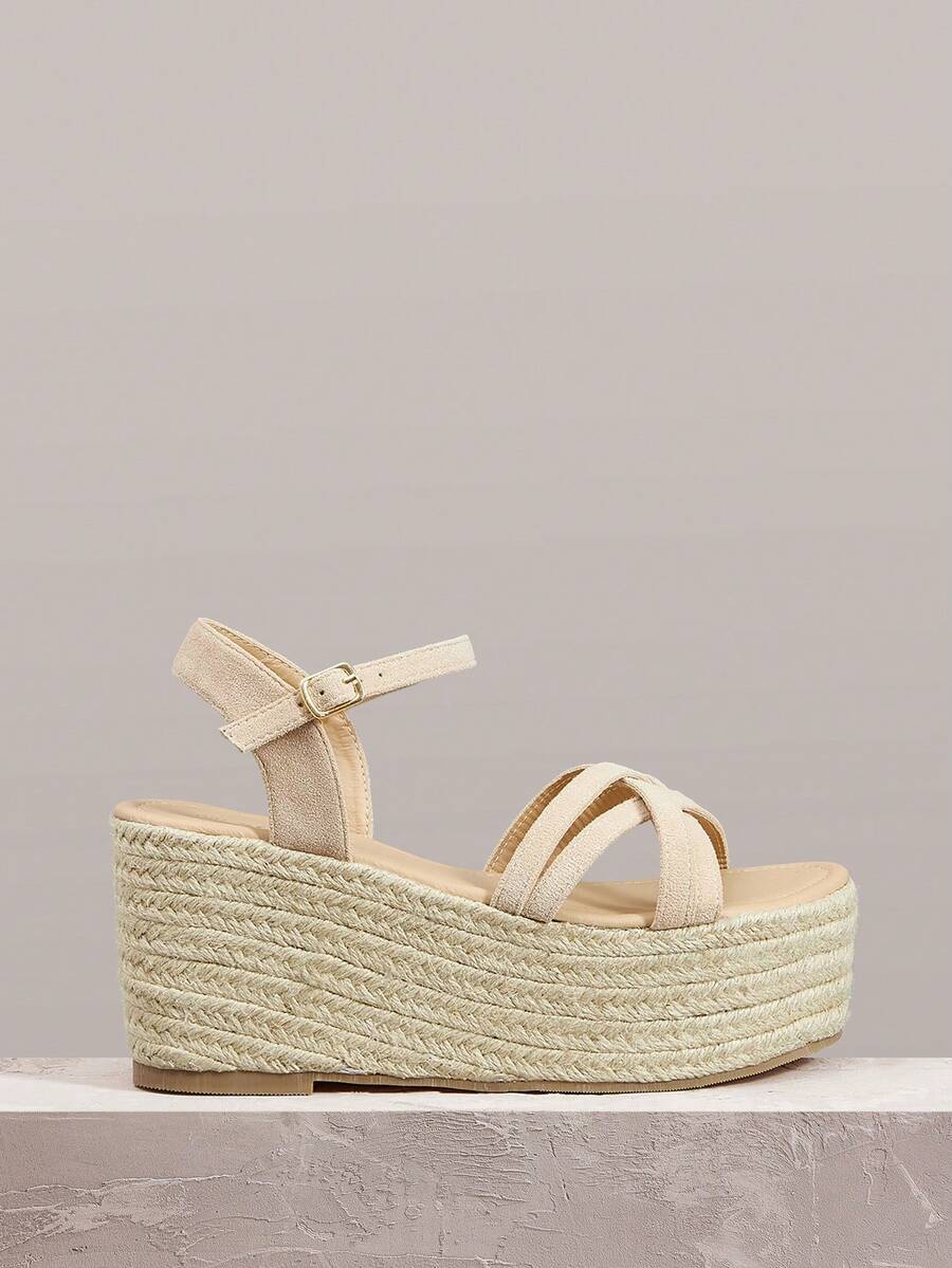 Styleloop Women Platforms & Wedge Sandals - Apricot - View 1