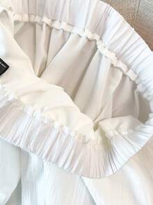 GlowEve CURVE Quần ống rộng thoải mái dành cho nữ cỡ lớn, chất liệu giống cotton pha lanh, thích hợp cho mùa hè, nhẹ nhàng, kiểu dáng thường ngày, rủ mềm mại, thoải mái, thích hợp cho kỳ nghỉ, công tác, quần ống rộng dài đến sàn. - trắng - Xem 7