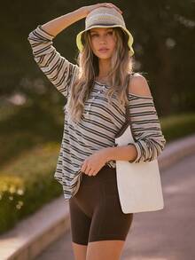 GLOWMODE Papyrus Woven Sunny Vibes Lightweight Breathable Sun Hat Daily Casual Outdoors Holiday Vacation Beach Wear - Apricot - View 7