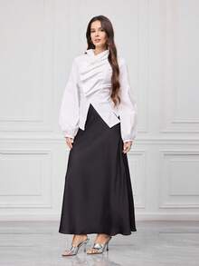 Sleekvia 女士鞋履春夏新款银色圆头镂空细高跟凉鞋拖鞋时尚舒适百搭通勤性感派对女士凉鞋女鞋拖鞋 - 銀色 - 查看 6