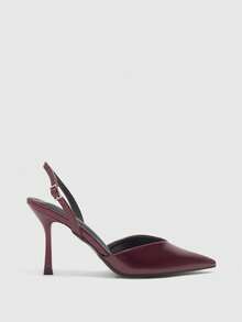 CUCCOO BIZCHIC Women Shoes Pointed Simple High Heels Versatile Daily Spring Shoes - Red Violet - View 2