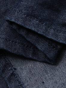 DAZY Tween Girls' Round Neck Sleeveless Denim Jumper Dress - Blue - View 6