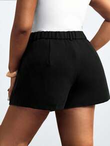 Truni Quần short nữ cỡ lớn màu đen siêu ngắn, thời trang, phong cách thành thị, kiểu dáng tối giản, thanh lịch, đa năng cho mùa xuân và mùa hè. Quần short nữ màu đen cạp cao, quần short nữ cỡ lớn, quần short ôm sát, quần short cỡ lớn, quần short cạp cao màu đen, quần short nữ cỡ lớn, quần short cạp cao cho dáng người quả lê và tam giác, quần short cỡ lớn cạp cao, quần short cỡ lớn màu đen, quần short nữ cỡ lớn, quần short nữ, quần short cỡ lớn, quần short kiểm soát bụng, bộ hai mảnh quần short kiểm soát bụng. - màu đen - Xem 3