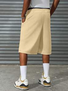 Manfinity EMRG Pantalones de chándal con cintura de 2 en 1 y bordado de letras de 5 minutos para hombres - Multicolor - Ver 6