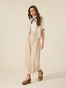CUCCOO BASICS Sandal Wanita Warna Khaki dengan Sol Tebal dan Tali Pergelangan Kaki yang Nyaman, Cocok untuk Bepergian, Kencan, Berkumpul, Pesta, Liburan, dan Acara Lainnya - Khaki - View 4
