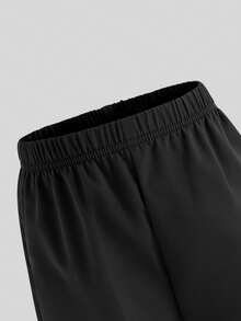 2pcs Set Boys Printed Top & Drawstring Cargo Shorts, Fashionable Casual Outfit - Multicolor - View 5