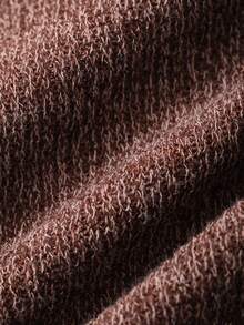 DAZY 女士纯色圆领短袖休闲T恤 夏季 - 巧克力棕 - 查看 6