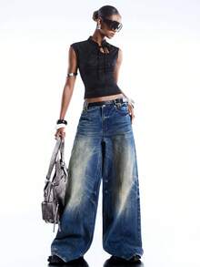 LYSMO Women's Plant Pattern Tie Collar Fitted Fashionable Blouse - Black - View 7