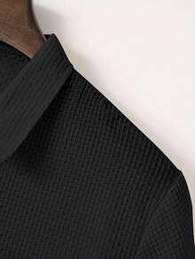 Acti Log 男士休闲运动纽扣 Polo 衫 - 藏蓝色 - 查看 5