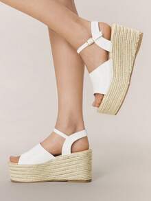 Styleloop Women Platforms & Wedge Sandals - White - View 4