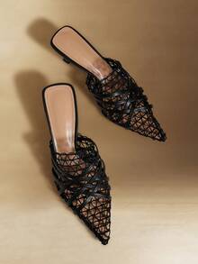 Rosivie Women Heeled Sandals - Black - View 5