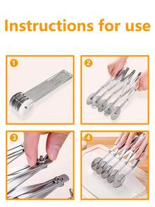Stainless Steel Pizza Cutter, Adjustable Thickness, Multi-Functional For Noodles, Dough, Pastries - Silver - View 7