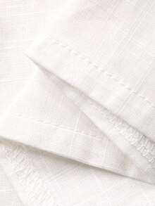 DAZY Young Boy Embroidered Front Button Casual Long Sleeve Shirt - White - View 9