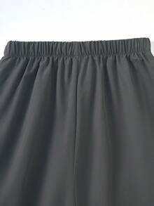 Mirajuku 2件套男童印花黑色短袖T恤+米色工装裤休闲套装，春夏款 - 灰色 - 查看 6