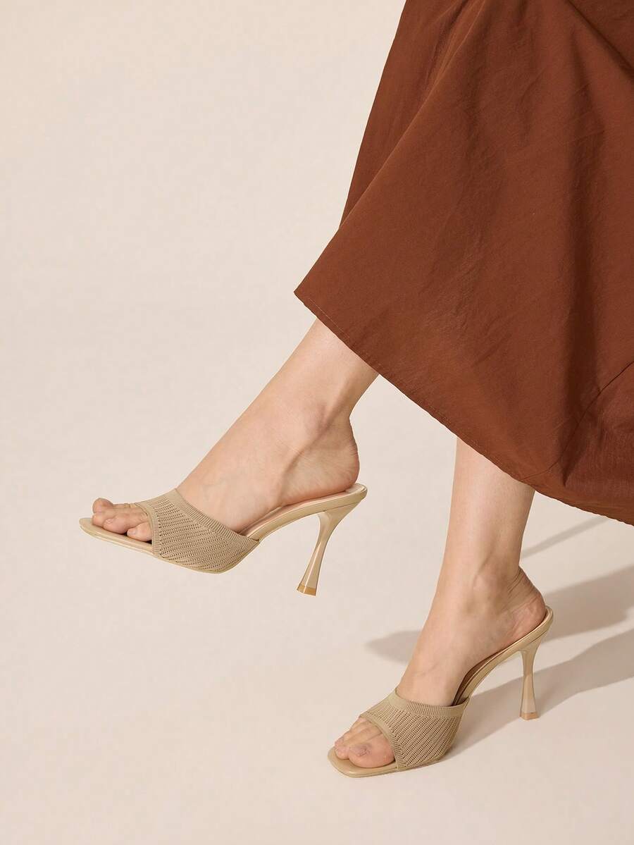 CUCCOO BASICS Women Heeled Sandals Spring Shoes - Khaki - View 1