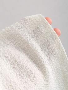 Sweetra Fashionable Sexy Oblique Shoulder Soft Apricot French Style Hollow Chest Design Sweet & Hot Fitted Summer Top, Textured Girly Style For Women - Apricot - View 7