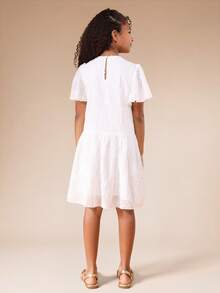 SUMWON Tween Girls Dresses - White - View 2