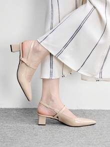 CUCCOO BIZCHIC Giày sandal cao gót dành cho nữ - Màu be - Xem 2