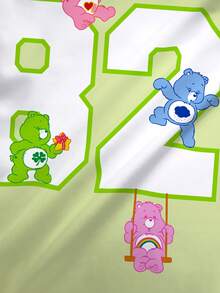 SHEIN X Care Bears Women's Casual Bear & Number Print T-Shirt, Summer - White - View 7