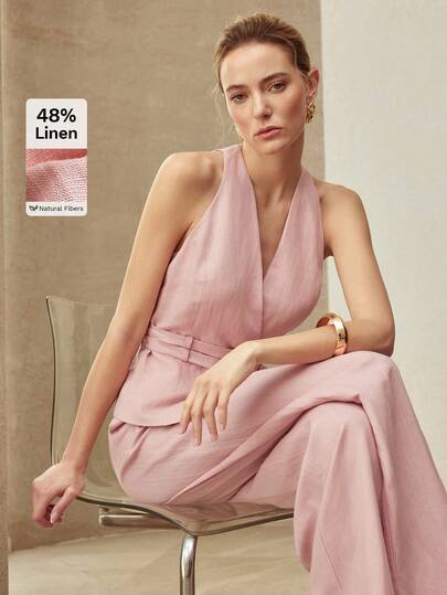 MOTF PREMIUM LINEN DUAL WAIST TIE WAISTCOAT, SPRING/SUMMER