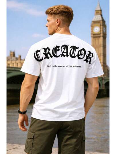 Playera Camiseta Oversize Diseño Creator Streetwear Unisex