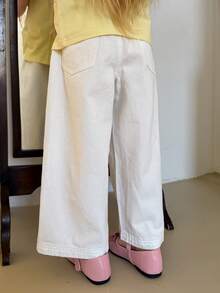 DAZY Girls White Denim Jeans - White - View 2