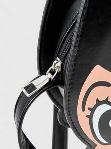 Astro Boy X ROMWE Cartoon Shoulder Crossbody Bag Suitable For Commuting And Shopping - Black 1 - View 7
