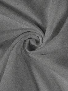 Manfinity Dauomo 男士休闲鸽子花卉印花T恤，夏季 - 深灰色 - 查看 5