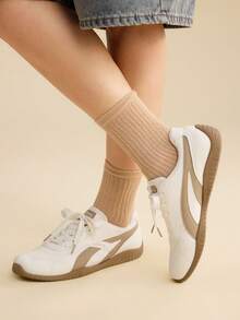 CUCCOO EASI Women's Flat-Bottomed Casual Versatile Sports Training Shoes - Khaki - View 7