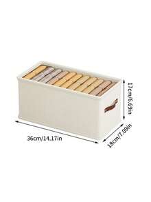 1pc Beige Oxford Cloth Foldable Drawer-Style Clothing Storage Box Without Compartments For Closet, Jeans, And Sweater Organization. Decorations Autumn Decor Festival Decor Room Decor Home Decor Fall Decor Bedroom Decor - Multicolor - View 6