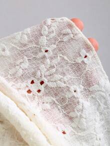 Sweetra 女士蕾丝吊带露背时尚约会派对短款蛋糕裙 - 杏色 - 查看 6