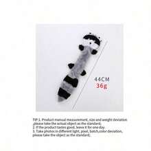 PETSIN Đồ chơi nhồi bông hình cáo/gấu trúc hoạt hình, kèm tiếng kêu BB, đồ chơi tương tác cho chó. - Nhiều màu - Xem 13