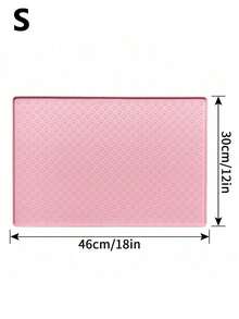 1 tấm lót bàn ăn cho thú cưng bằng silicon in nhiều dấu chân. - Hồng - Xem 6