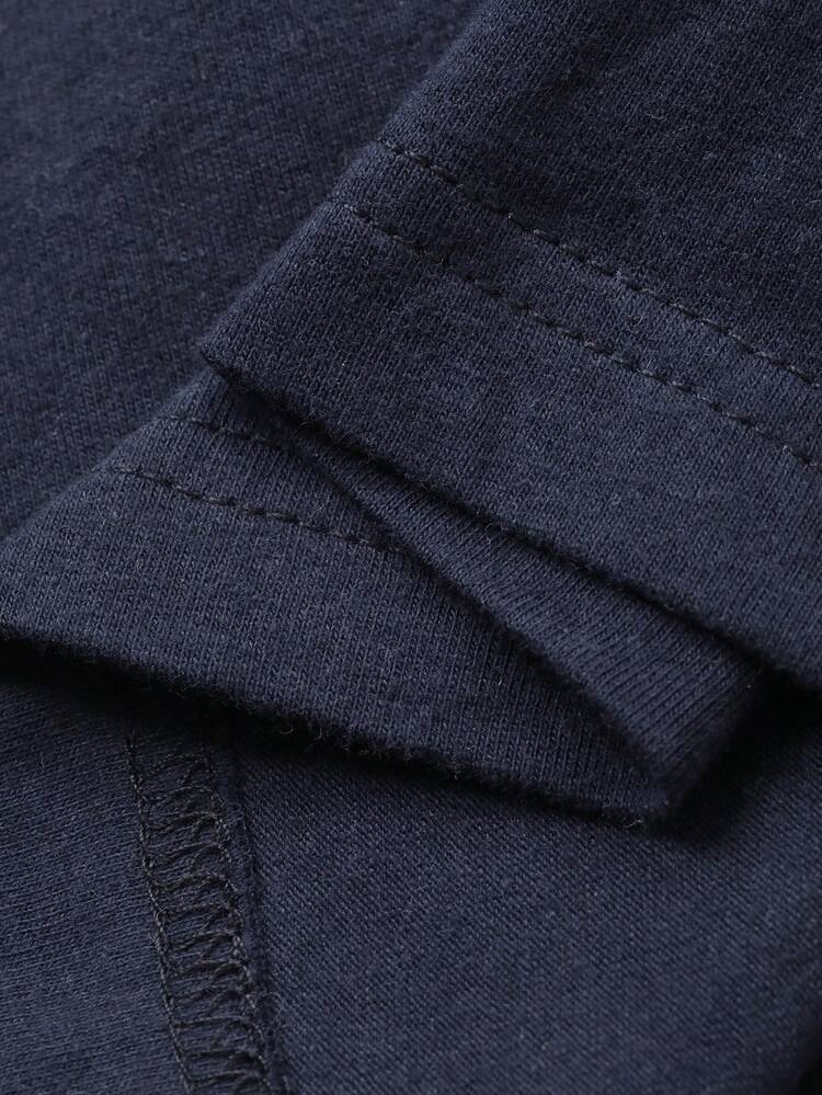 Tween Boy Contrast Color Polo Collar Short Sleeve Casual T-Shirt Summer