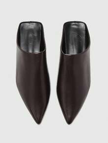 CUCCOO BIZCHIC Women Shoes Pointed Flat Shoes Classic Muller Shoes - Maroon - View 1