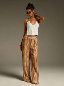 Athîral Women's Casual Vacation Halter Sleeveless Backless Sexy Knit Blouse, Spring/Summer - White - View 3