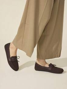 CUCCOO BASICS Women's Fashion Flat Shoes Spring Shoes - Coffee Brown - View 3