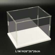 Vitrina para coleccionables, caja de plástico transparente para ensamblar, alternativa a la vitrina de cristal para exhibir figuras de acción, almacenamiento y organización del hogar - Blanco - Ver 17