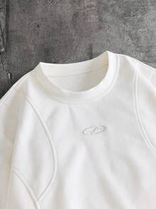 AXEPEAK Men's Round Neck Short Sleeve Casual Loose T-Shirt - Beige - View 3