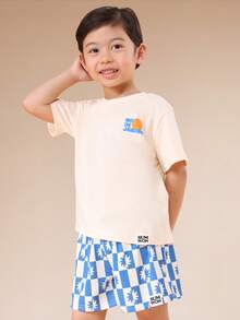 SUMWON Young Boys T-Shirt Co-Ords - Multicolor - View 3