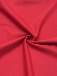 NU&NOW Women's Plus Size Deep V Red Spaghetti Strap Slip Dress,A-Line Cinched Waist Satin Summer Vacation Holiday Party Outfit,Red,Summer,Girlism,Satin - Burgundy - View 6
