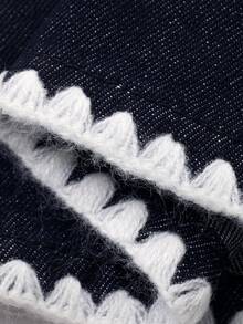 DAZY Young Girls Wide Leg Jeans - Blue - View 6