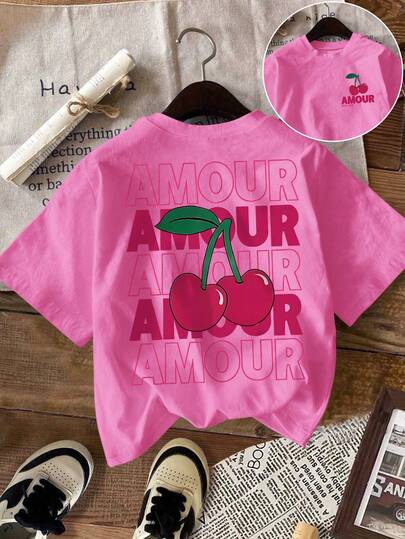 DrmWander Women's T-Shirt, Casual Street Style Graphic Short Sleeve T-Shirt, Cute Summer Top