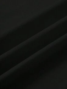 Manfinity Homme 经典印花背心，高品质男士宽肩马甲，适合海滩、夏季节日、假日礼物，完美之选。 - 黑色 - 查看 5