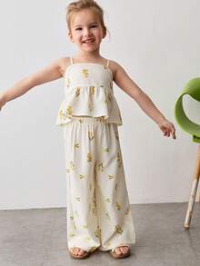 Maija Kids Bộ 2 món gồm áo hai dây kẻ sọc và quần cạp chun cho bé gái. - Nhiều màu - Xem 1