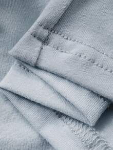 DAZY 女童刺绣圆领针织短袖T恤和裙子两件套，少女秋季服装 - 藍色 - 查看 6