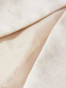 Aveloria Rosie 2-delat set: Ljusaprikosfärgad ärmlös enkelknäppt linne och fiskbenskjol, pendlarmodell - Vitt - Visa 7