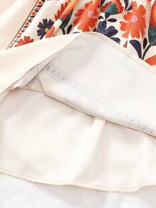 SHEIN Đầm hai dây eo thắt nơ phối màu hoa văn dễ thương cho bé gái, thích hợp cho kỳ nghỉ hè ở bãi biển. - Nhiều màu - Xem 8