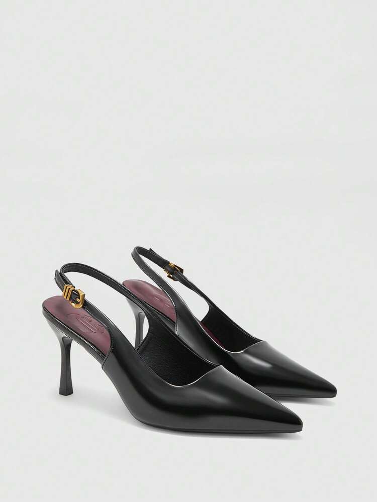 CUCCOO BIZCHIC Women Shoes Women's Pointed Stiletto Black Simple Fashion Women's High-Heeled Shoes After Daily Commuting Spring Shoes