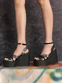 Sugerpunk Zapatos de tacón para mujer - Negro - Ver 2